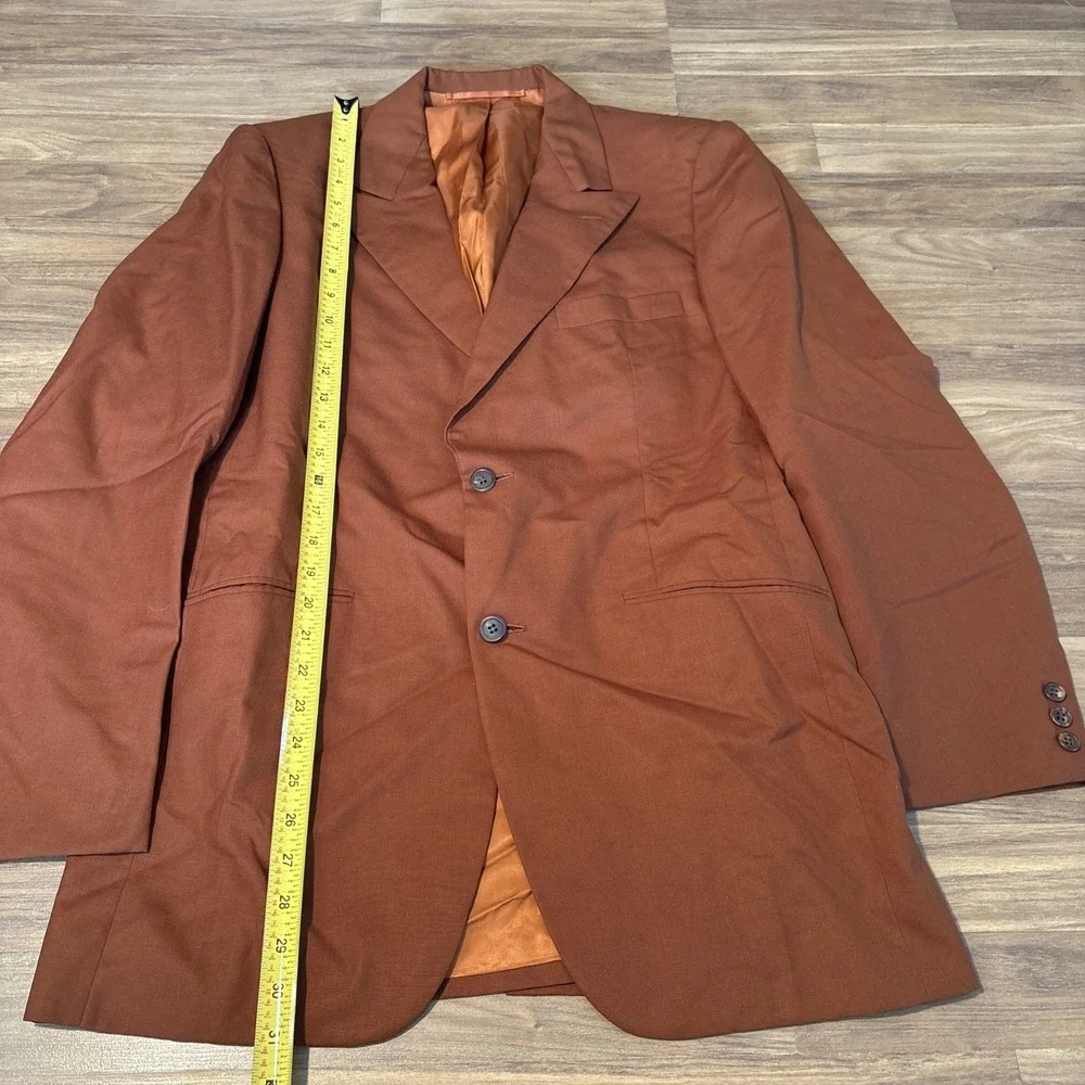 Vintage Walter-Morton Louis Boston Blazer Brown 2 Button Sport Coat 42R 0787